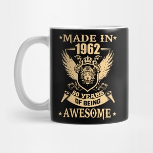 Made In 1962 60 Years Of Being Awesome Mug